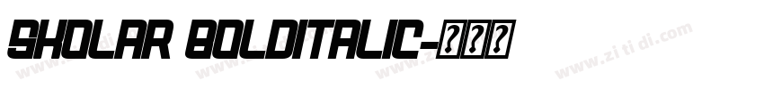 Skolar BoldItalic字体转换